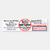 Democratische Nancy Pelosi Edit JAAR Bumpersticker (Voorkant)