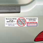 Democratische Ocasio-Cortez Bewerken verkiezingsja Bumpersticker (Op auto)