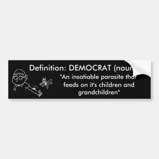 Democratische parasieten bumpersticker