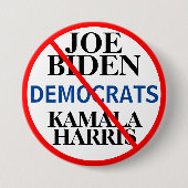 Democratische Partij Biden Harris Ronde Button 7,6 Cm (Voorkant)