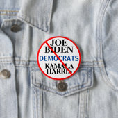 Democratische Partij Biden Harris Ronde Button 7,6 Cm (In situ)