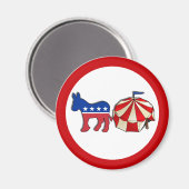 Democratische Partij Circus Donkey Magneet (Voorkant / Achterkant)