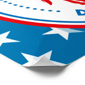 Democratische Partij Embleem Badge  Poster