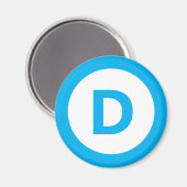 Democratische partij logo magneet (Voorkant / Achterkant)