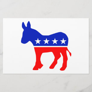 Democratische Partij Politiek Embleem (Donkey) Briefpapier