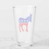 Democratische Partij Politiek Embleem (Donkey) Glas (Achterkant)