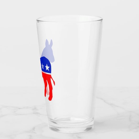 Democratische Partij Politiek Embleem (Donkey) Glas (Links)