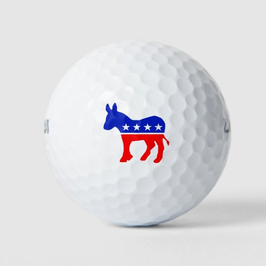 Democratische Partij Politiek Embleem (Donkey) Golfballen (Voorkant)