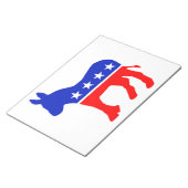 Democratische Partij Politiek Embleem (Donkey) Notitieblok (Schuin)