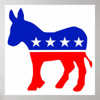 Democratische Partij Politiek Embleem (Donkey)