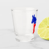 Democratische Partij Politiek Embleem (Donkey) Shot Glas (Links)