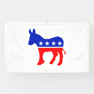 Democratische Partij Politiek Embleem (Donkey) Spandoek