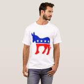 Democratische Partij Politiek Embleem (Donkey) T-shirt (Voorkant volledig)
