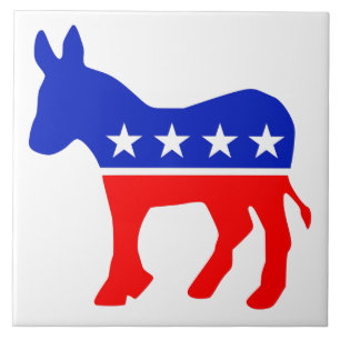 Democratische Partij Politiek Embleem (Donkey) Tegeltje
