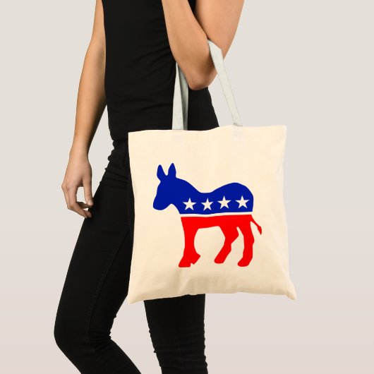 Democratische Partij Politiek Embleem (Donkey) Tote Bag (Voorkant (product))