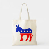 Democratische Partij Politiek Embleem (Donkey) Tote Bag (Achterkant)