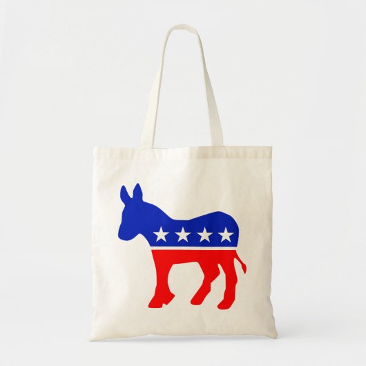 Democratische Partij Politiek Embleem (Donkey) Tote Bag (Voorkant)