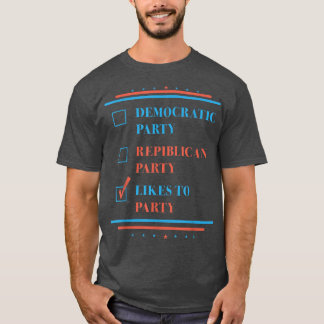 Democratische Partij Republikeinse Partij is parti T-shirt