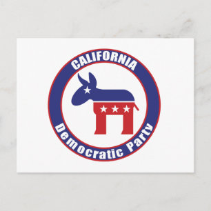 Democratische Partij van Californië Uitnodiging Briefkaart