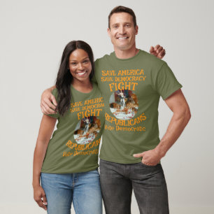 DEMOCRATISCHE PARTIJ ZL X1 KP ZORGKOSTEN PRIJS T-SHIRT