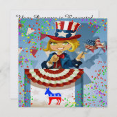 Democratische Patriottische Uitnodiging - srf (Voorkant / Achterkant)