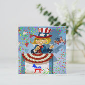 Democratische Patriottische Uitnodiging - srf (Staand voorkant)