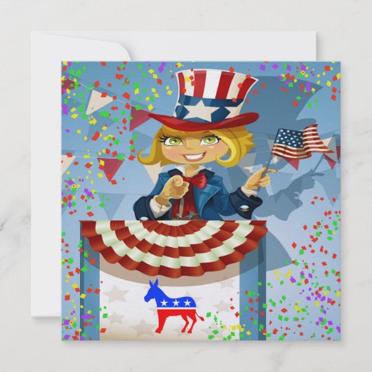 Democratische Patriottische Uitnodiging - srf (Voorkant)