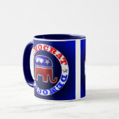 Democratische politieke Mok (Voorkant links)