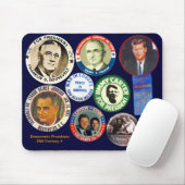 Democratische Presidenten - Mousepad Muismat (Met muis)