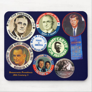 Democratische Presidenten - Mousepad Muismat