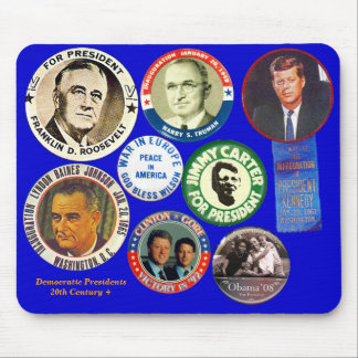 Democratische Presidenten - Mousepad Muismat