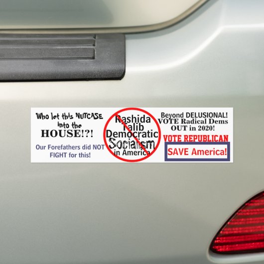 Democratische Rashida Talib geeft JAAR uit Bumpersticker (Op auto)