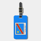 Democratische Republiek Congo Bagagelabel (Voorkant verticaal)