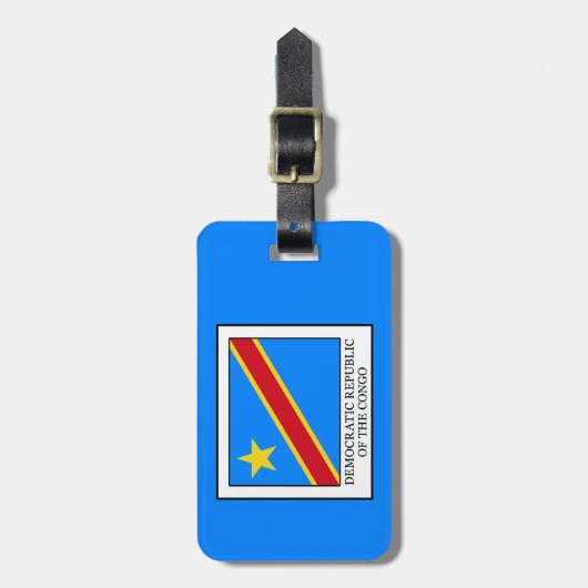 Democratische Republiek Congo Bagagelabel (Voorkant verticaal)