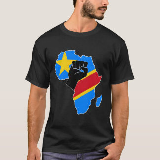 Democratische Republiek Congo DRC RDC Flag Pride A T-shirt