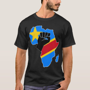 Democratische Republiek Congo Flag Pride Afrika ka T-shirt