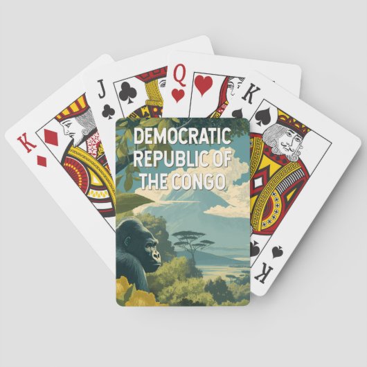 Democratische Republiek Congo Illustratie Pokerkaarten (Achterkant)