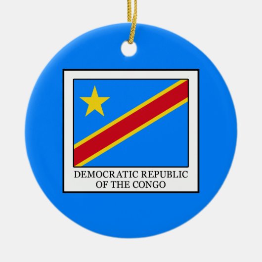 Democratische Republiek Congo Keramisch Ornament (Voorkant)