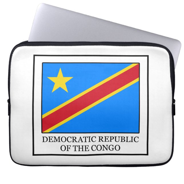 Democratische Republiek Congo Laptop Sleeve (Voorkant)