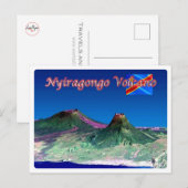 Democratische Republiek Congo - Nyiragongo - Briefkaart (Voorkant / Achterkant)