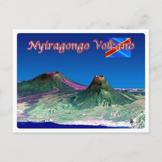 Democratische Republiek Congo - Nyiragongo - Briefkaart (Voorkant)