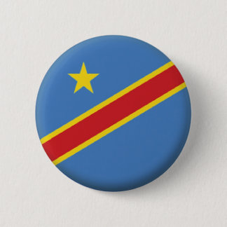 DEMOCRATISCHE REPUBLIEK CONGO PIN BACK BADGE RONDE BUTTON 5,7 CM