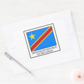 Democratische Republiek Congo Rechthoekige Sticker (Envelop)