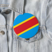 Democratische Republiek Congo Ronde Button 4,0 Cm (In situ)