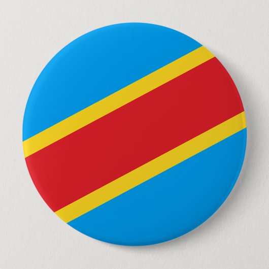 Democratische Republiek Congo Ronde Button 4,0 Cm (Voorkant)