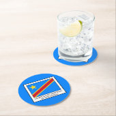 Democratische Republiek Congo Ronde Kartonnen Onderzetter (Insitu)