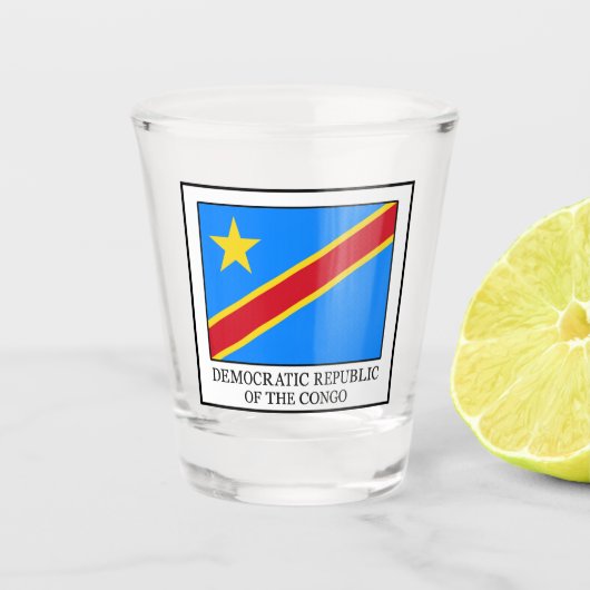 Democratische Republiek Congo Shot Glas (Voorkant)