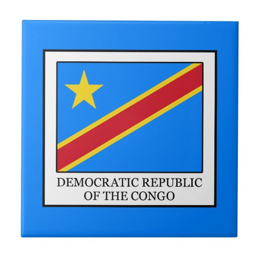 Democratische Republiek Congo Tegeltje (Voorkant)