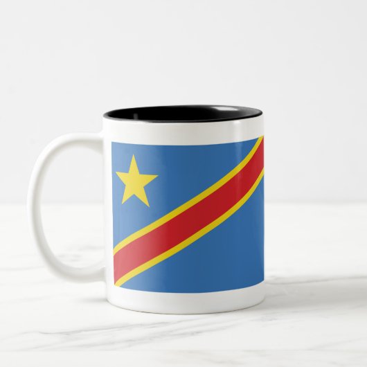 Democratische Republiek Congo Tweekleurige Koffiemok (Links)