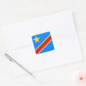 Democratische Republiek Congo Vierkante Sticker (Envelop)